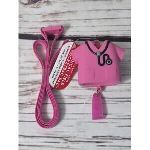 Bath & Body Works Medical Field Pink Pocketbac Pal Lanyard w/ID Holder NWT